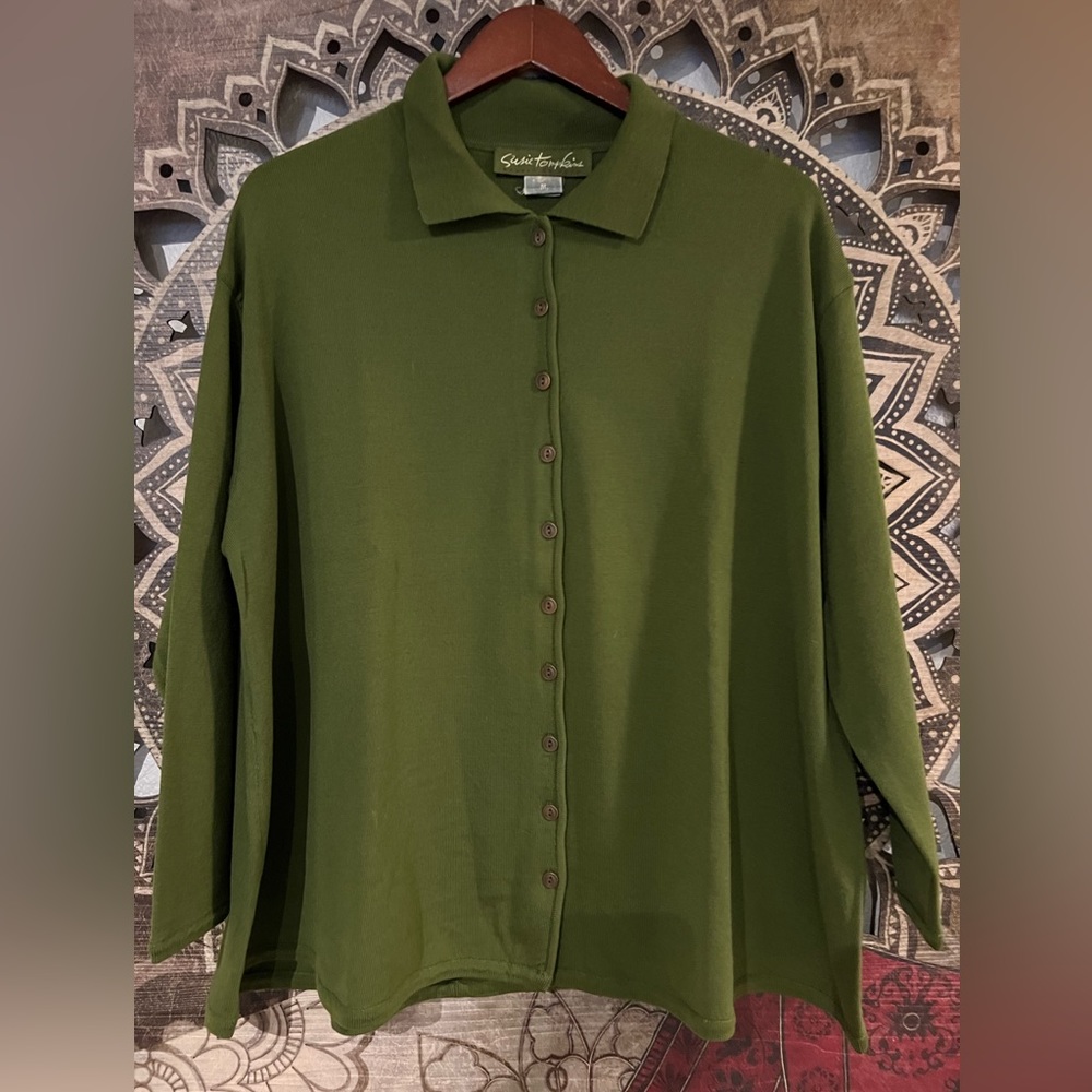 Esprit- Rare Vintage 1980’s Susie Thompkins Button Down Sweater